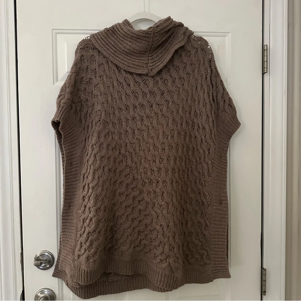 Anthropologie Angel of the North Bryson Cowl Neck Poncho Sweater Oversized M/L
